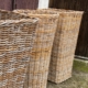 Rattan Korb XL, Höhe 120 cm, rund + eckig