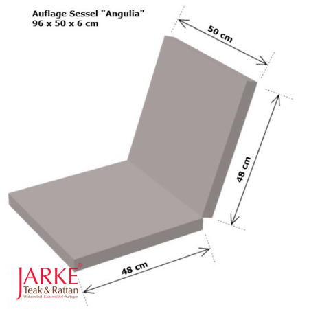 Sessel Auflage 96 x 50 x 6 cm