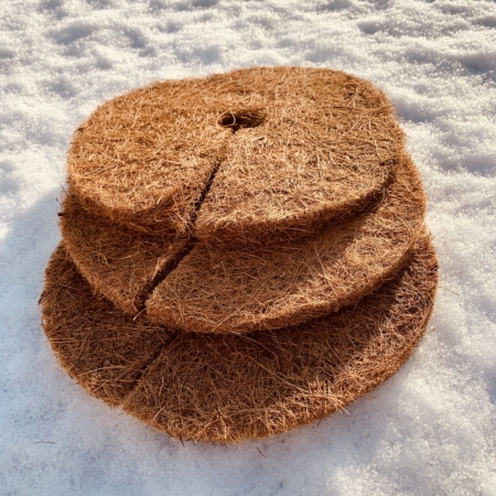 Der natürliche Winterschutz für Ihre Pflanzen. Kokos-Scheiben in div. Größen. Frostschutz für die Wurzeln.