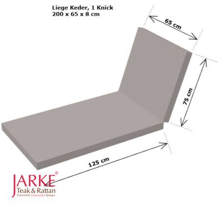 Liege Keder, 1 Knick 200 x 65 x 8 cm