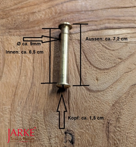Schlitzschraube für Teakmöbel